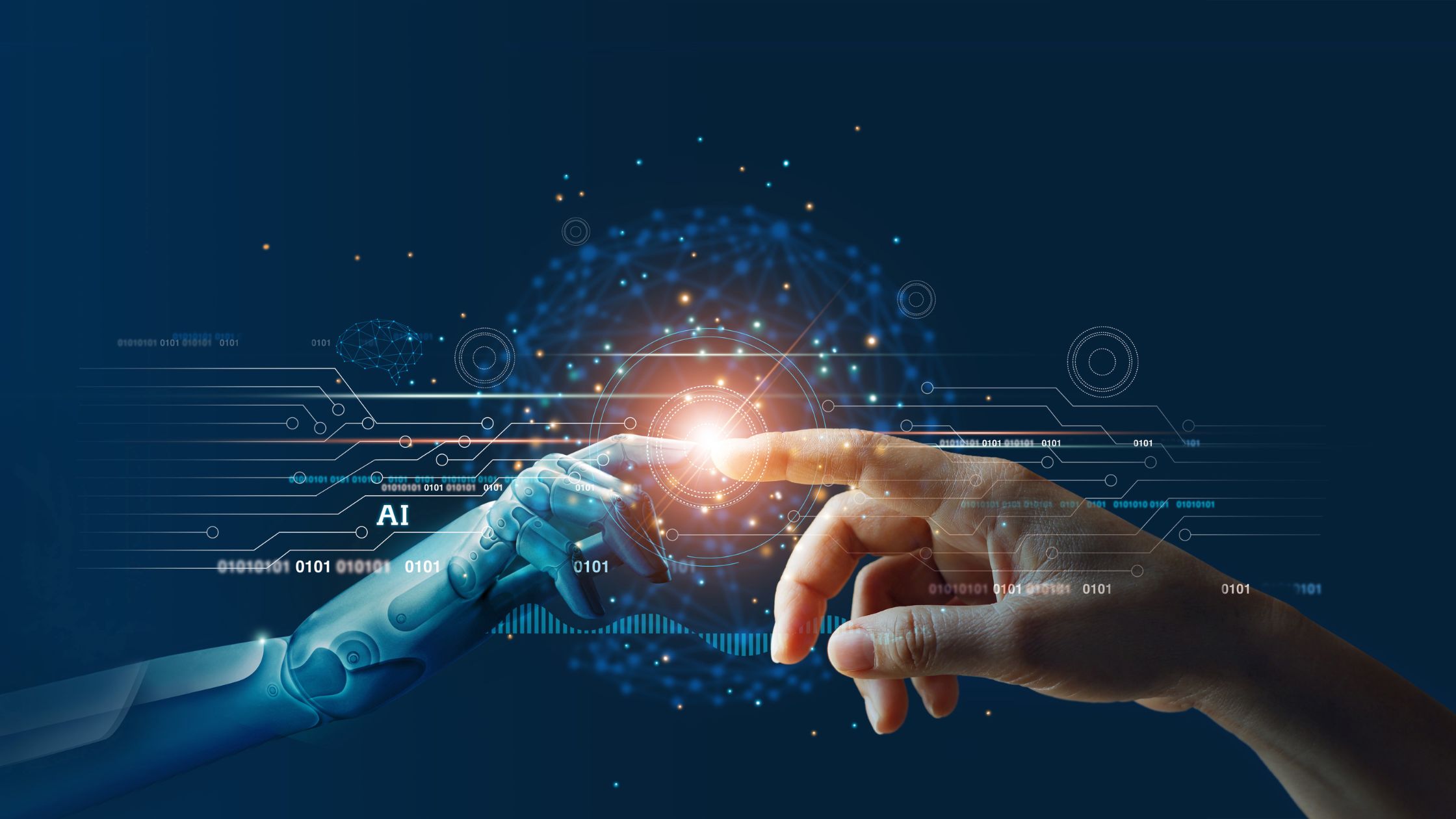A fictional image of machine learning in marketing